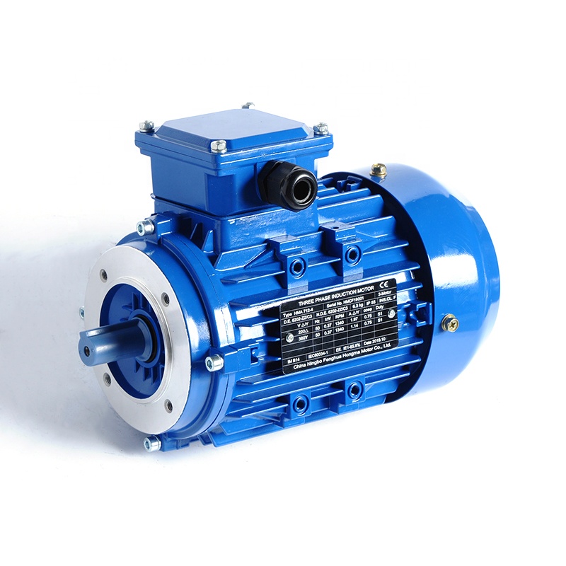 Rada Y2 IE1 Štandard malý 2 polia Trojfázový asynchronný elektrický motor 0.55kw