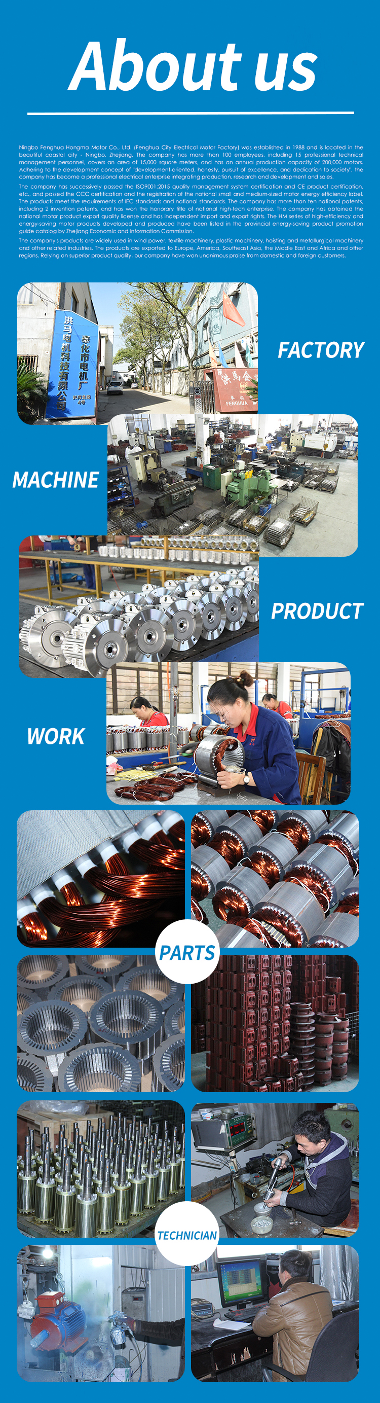 YS802 1.5HP 1.1KW 2 POLE B5 AC MOTOR THREE PHASE ASYNCHRONOUS MOTOR WITH ALUMINUM HOUSING factory