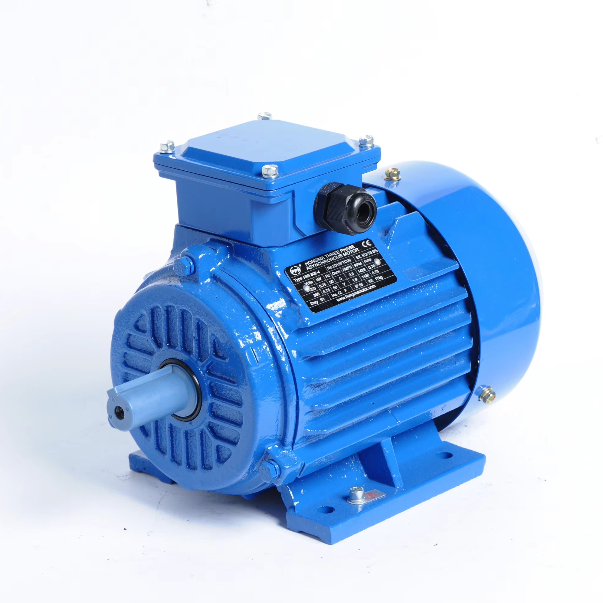 MS 90S-4 1.1KW 1.5HP Three Phase Asynchronous Induction Motor-Aluminum Housing 220V 380V 400V 415V 440V 690V