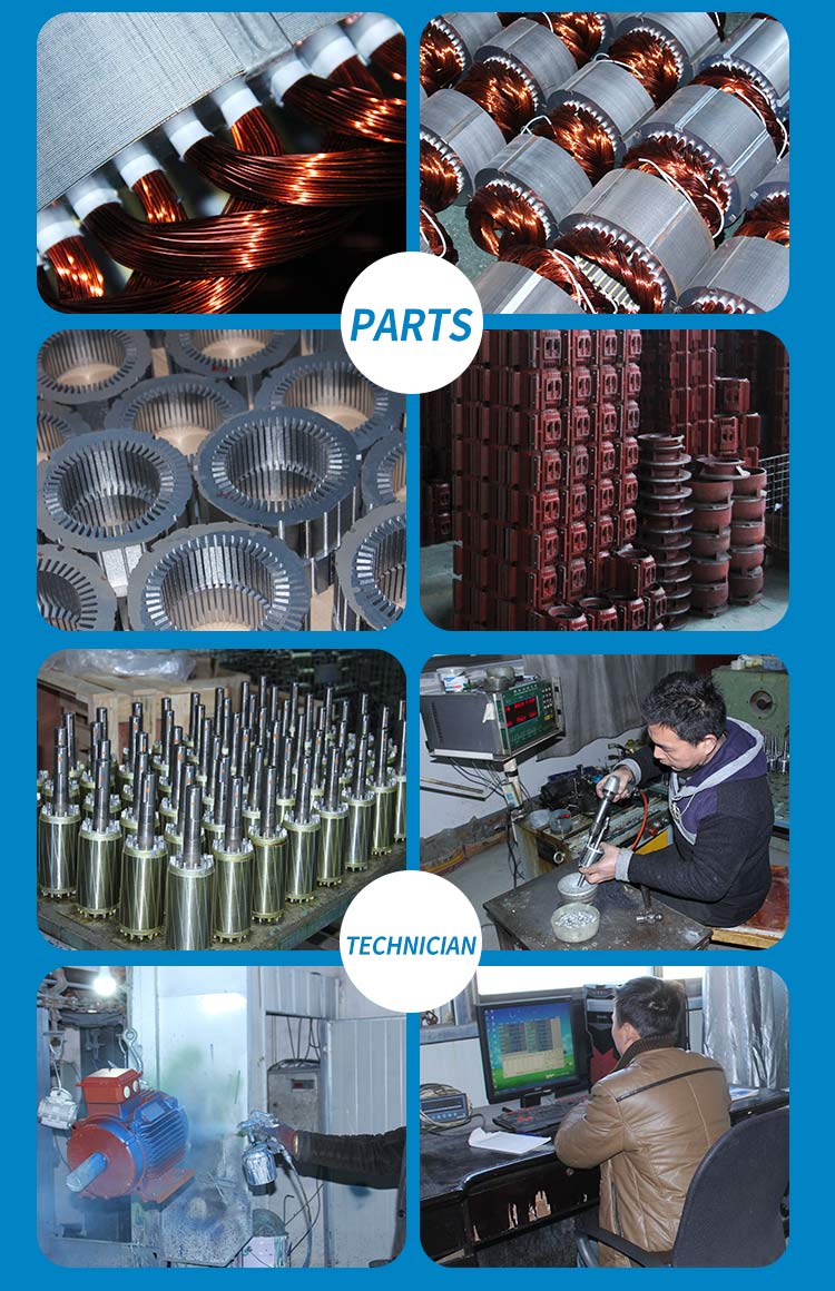 YE4-80M1-4 0.75kw 1hp IE4 Three-phase Asynchronous Industrial Ac Induction Motor Manufacturer 3 Phase Electric Motors Factory