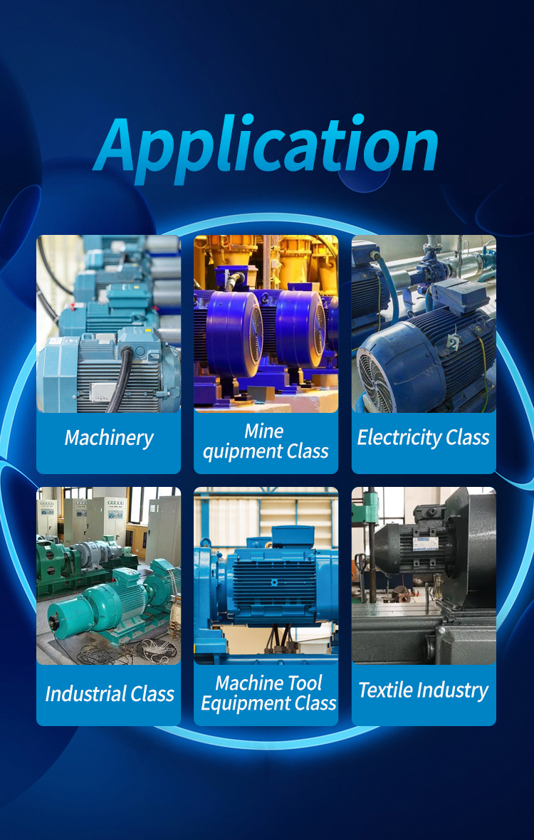 Industrial Electric Three Phase AC Induction Motors 0.09kw to 200kw Power Range 380V to 660V Volta Rating