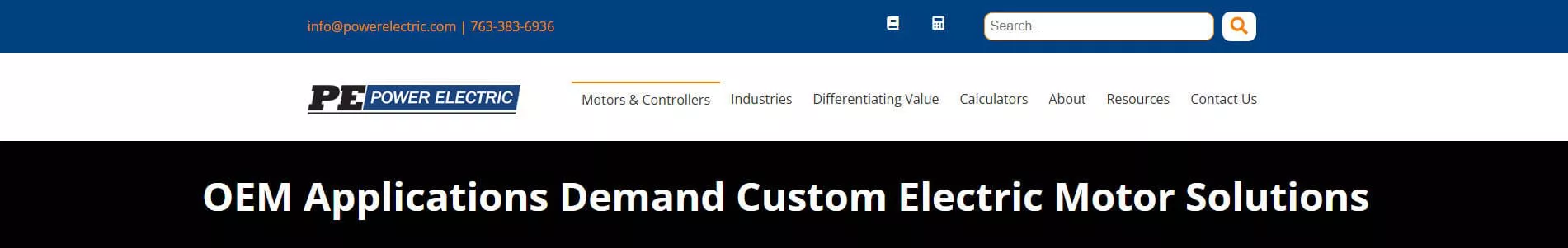 Power Electric OEM Custom Electric Motor Solutions