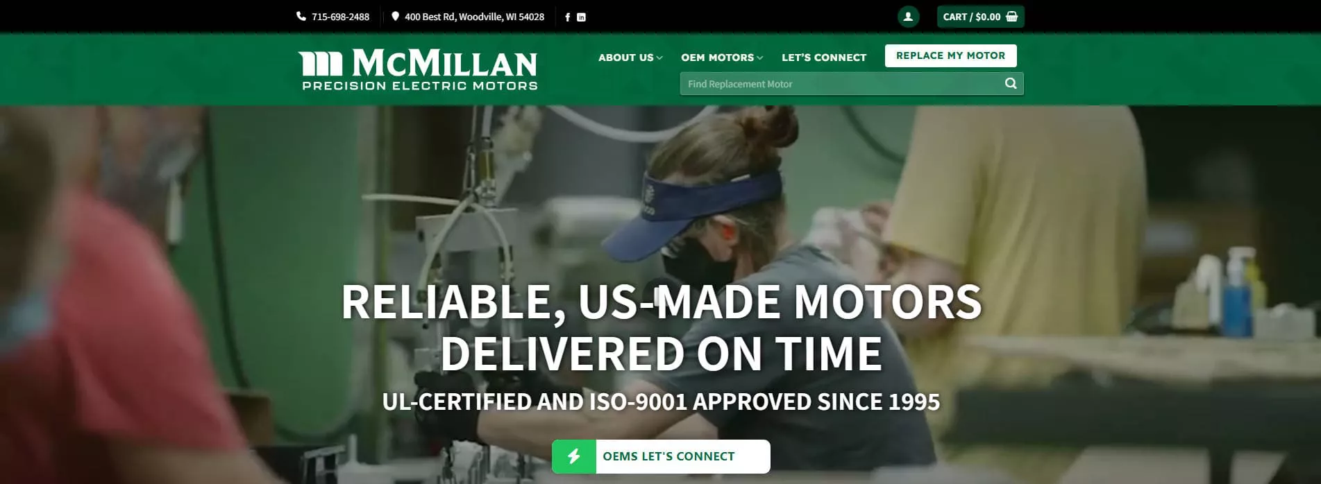 McMillan Electric Custom Electric Motor Manufacturer and OEM Solutions