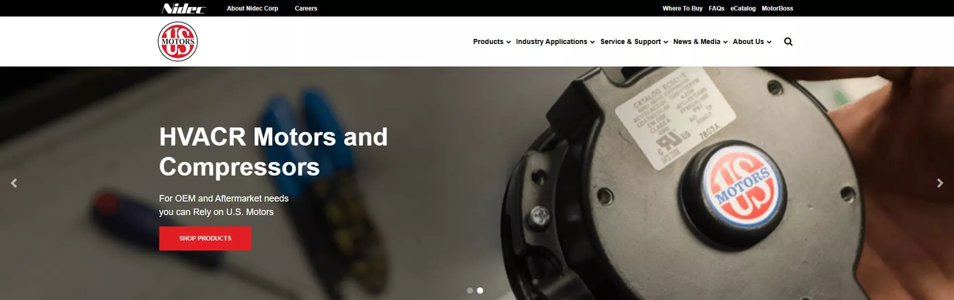 Nidec U.S. Motors AC Electric Motor Manufacturer in the USA