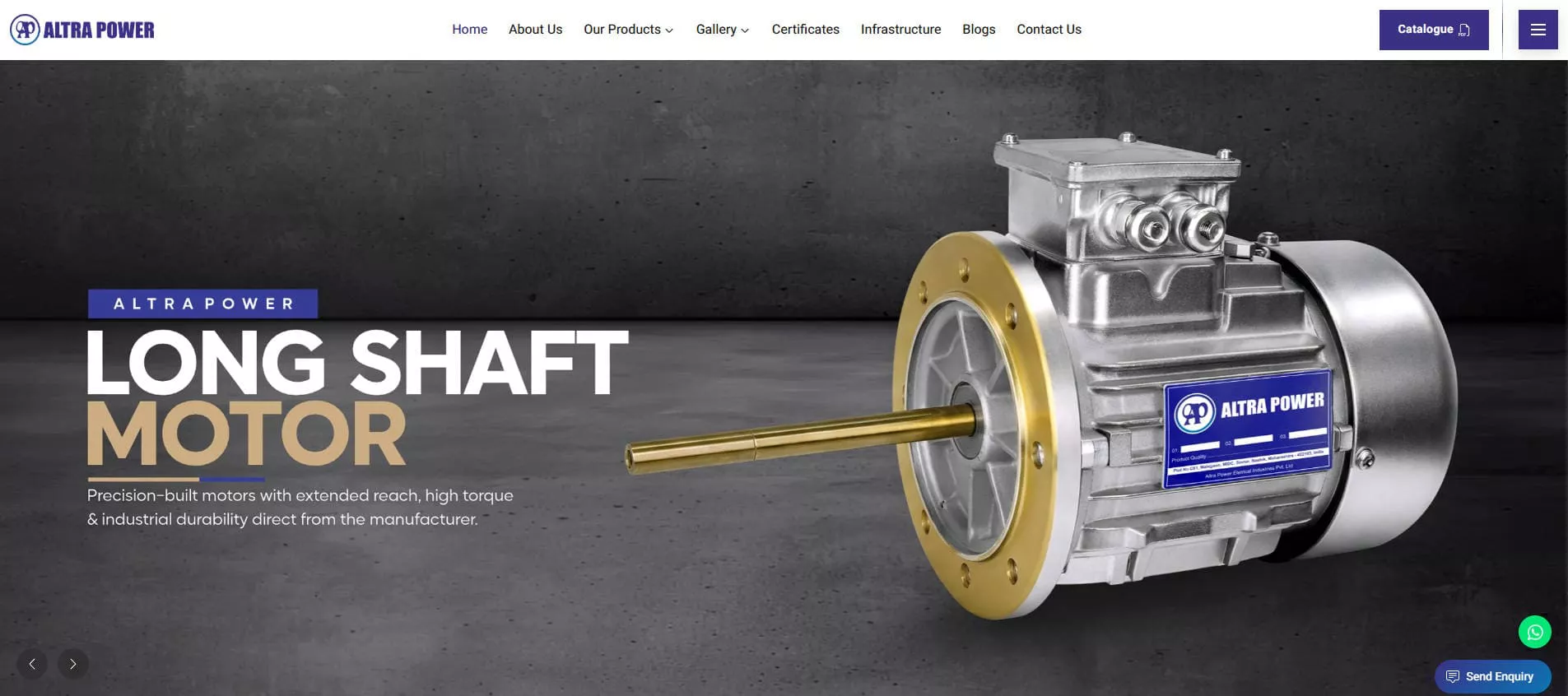 3 Phase Induction Motor Manufacturer Altra Power India