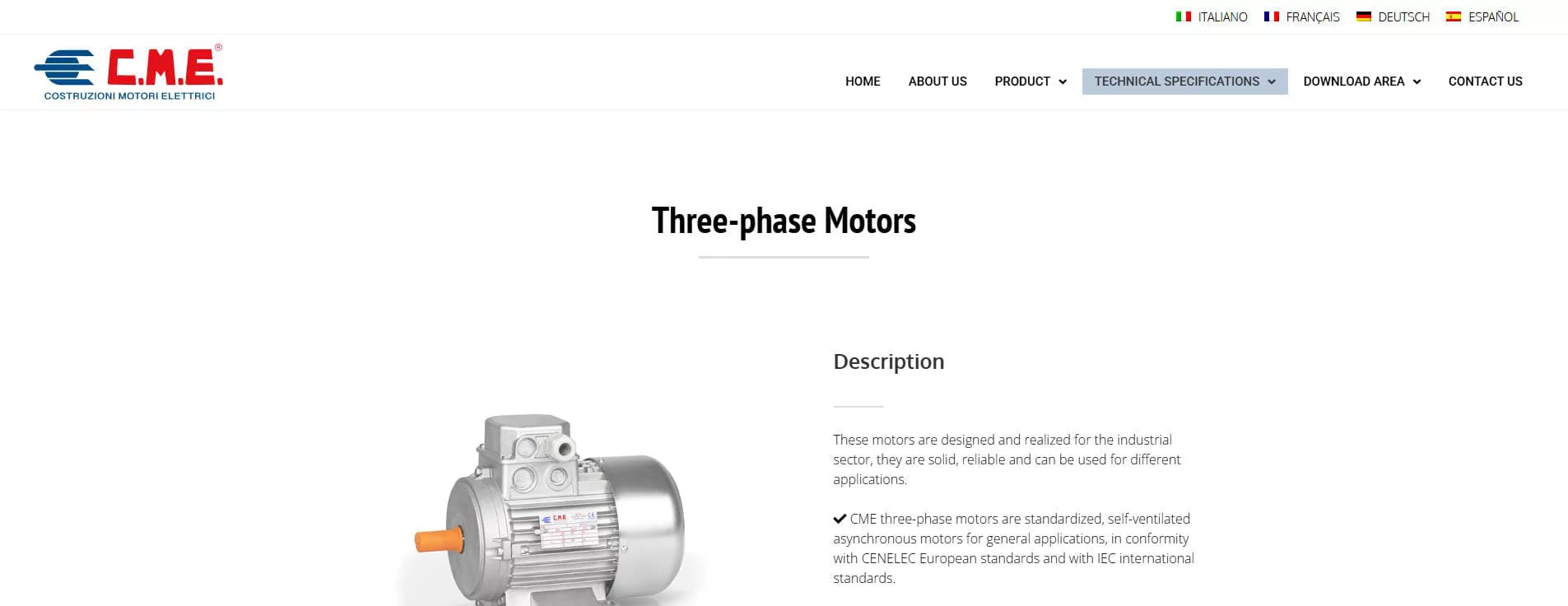 Top Induction Motor Suppliers in Italy 2026 - CME