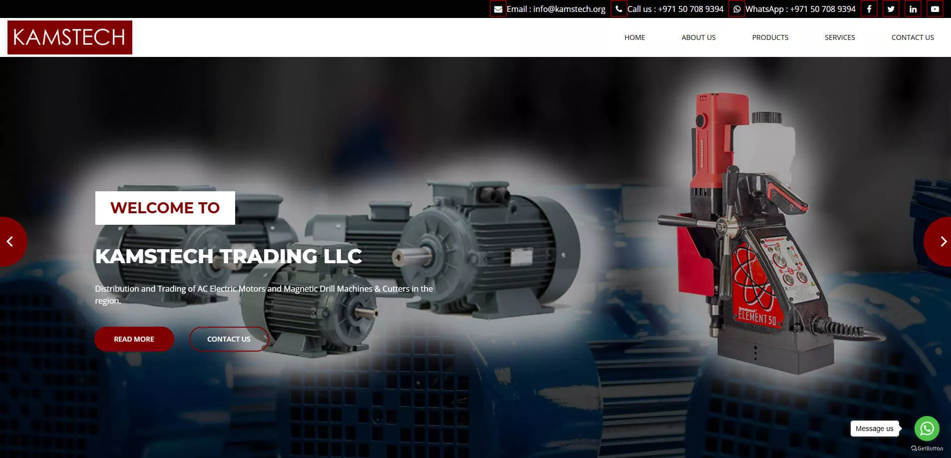 Induction Motor Supplier in UAE - KAMSTECH Trading LLC