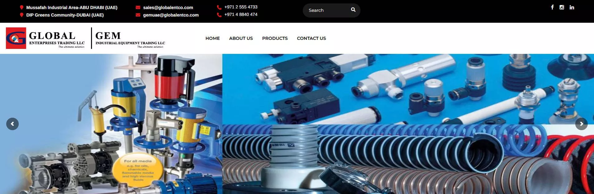 Three Phase Induction Motor Supplier in UAE - Global Enterprises