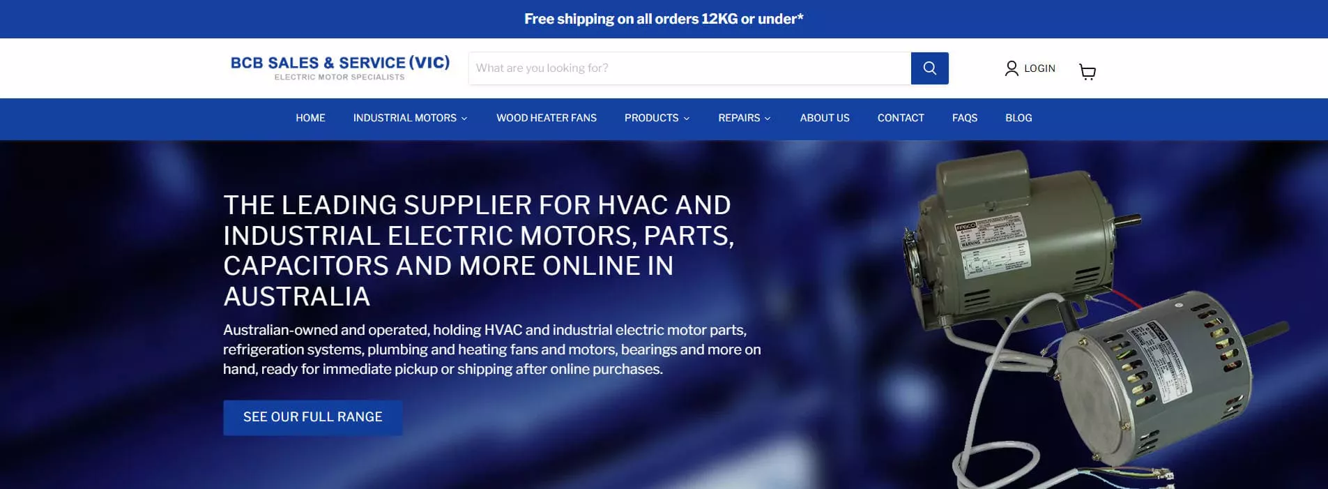 BCB Sales & Service CMG Single Phase Motors Australia