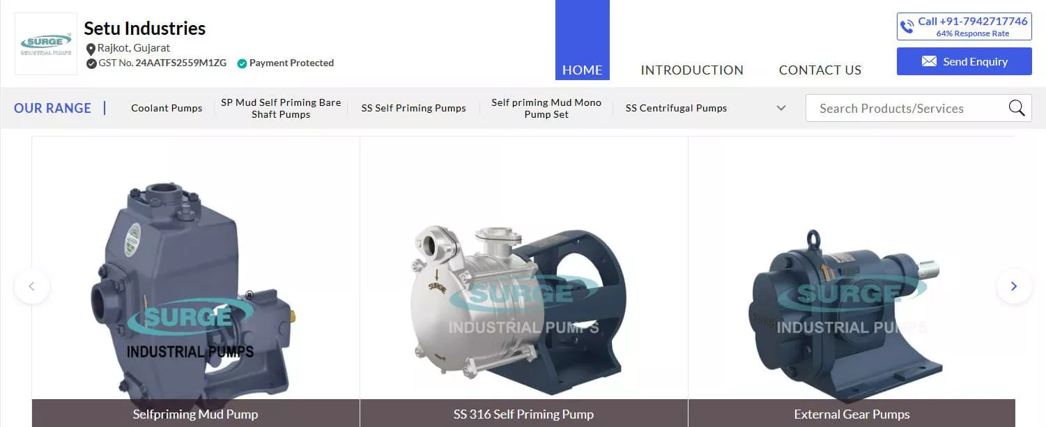 Three Phase Induction Motor Manufacturer Setu Industries India