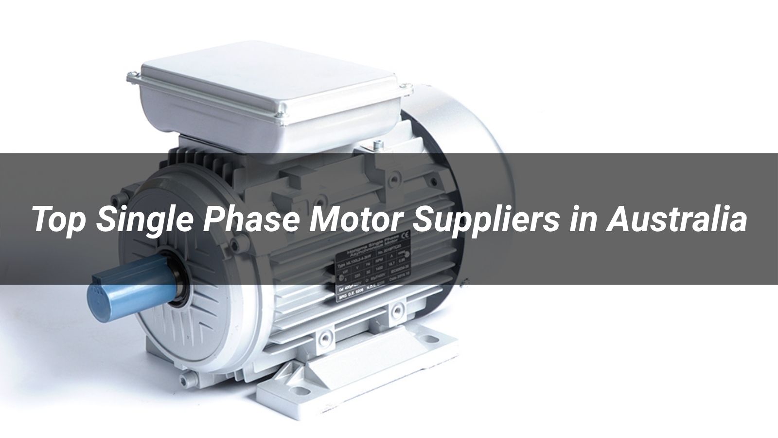 Top 5 Single Phase Motor Suppliers in Australia (2026)