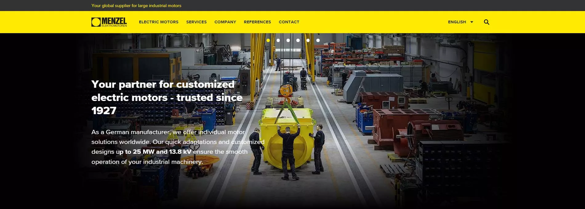 MENZEL Elektromotoren – German Industrial Electric Motor Manufacturer