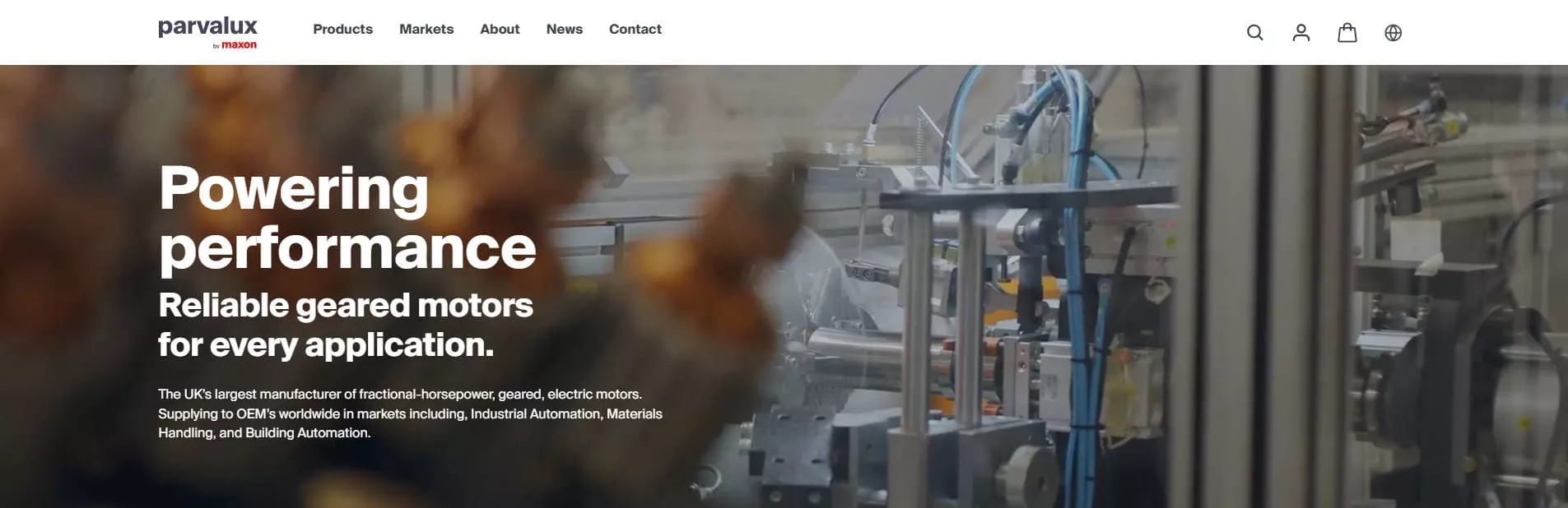 Parvalux electric motor manufacturer UK custom geared motors