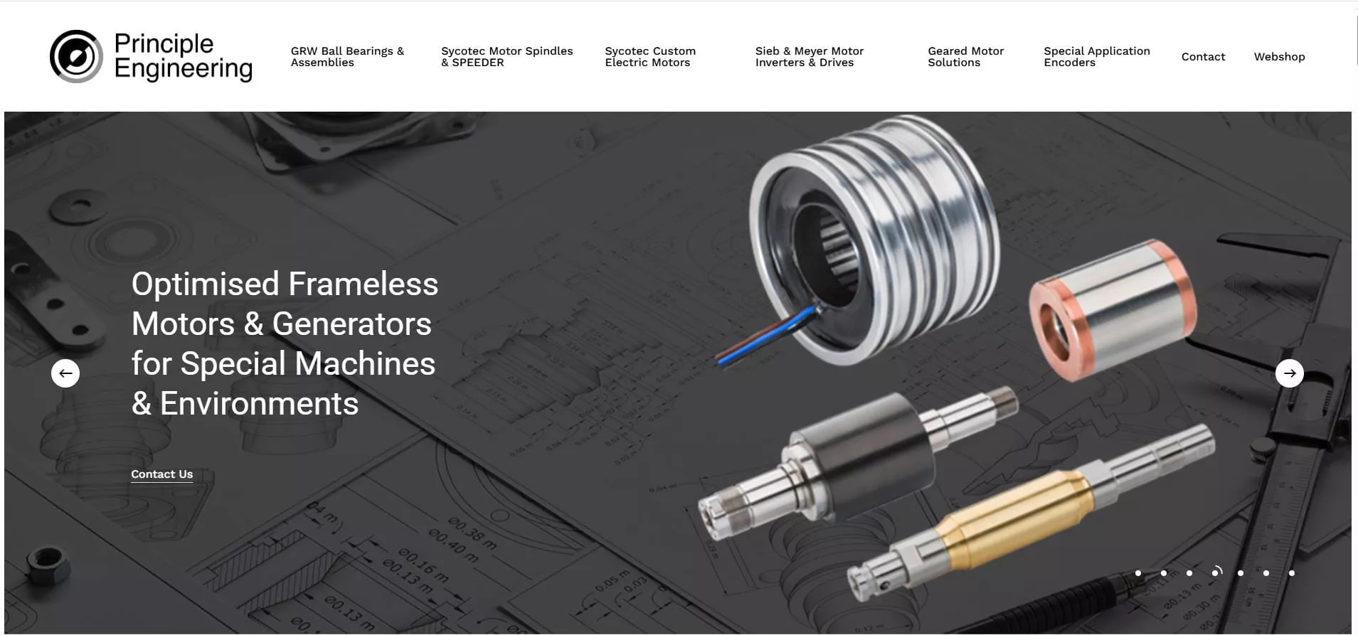 Principle Engineering custom electric motor solutions UK