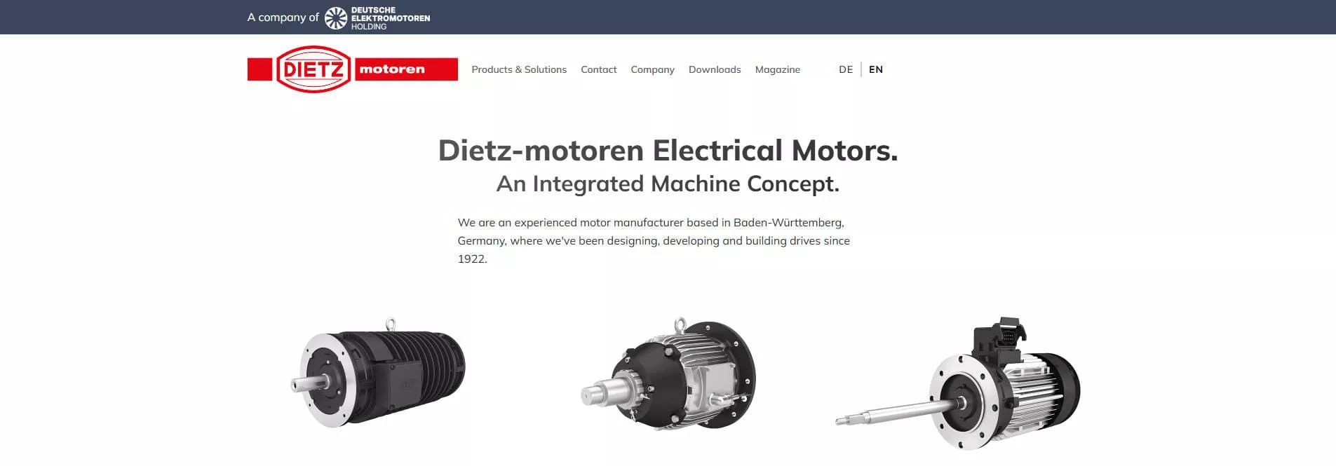 DIETZ-motoren – German Manufacturer of Customized Industrial Electric Motors